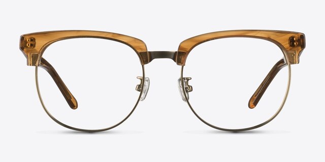 Skyscraper Brown AcetateEyeglass Frames from EyeBuyDirect, Front View