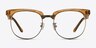 Skyscraper Brown AcetateEyeglass Frames from EyeBuyDirect, Front View