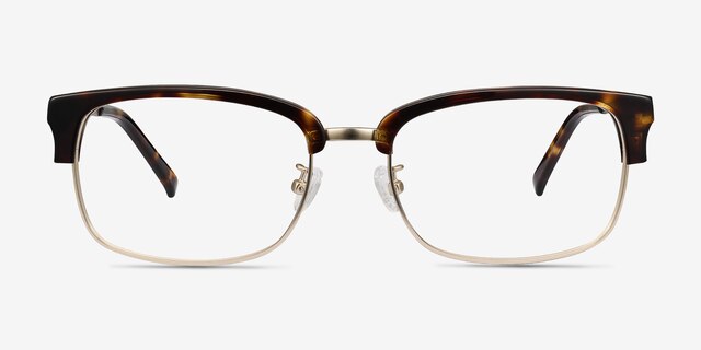 Wizard Tortoise Acetate-metalEyeglass Frames from EyeBuyDirect, Front View