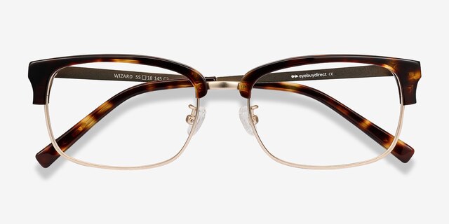 Wizard Tortoise Acetate-metalEyeglass Frames from EyeBuyDirect, Closed View