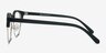 Narita Matte Black Plastic-metalEyeglass Frames from EyeBuyDirect, Side View