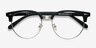 Narita Matte Black Plastic-metalEyeglass Frames from EyeBuyDirect, Closed View