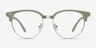 Narita Light Green MetalEyeglass Frames from EyeBuyDirect, Front View