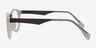 Aisu Matte White MetalEyeglass Frames from EyeBuyDirect, Side View