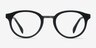 Aisu Matte Black MetalEyeglass Frames from EyeBuyDirect, Front View