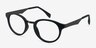 Aisu Matte Black MetalEyeglass Frames from EyeBuyDirect, Angle View