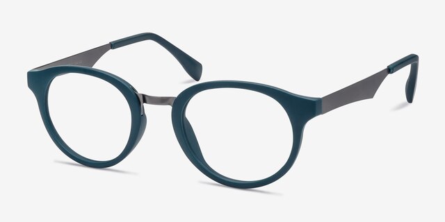 Aisu Matte Green Plastic-metalEyeglass Frames from EyeBuyDirect, Angle View