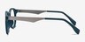 Aisu Matte Green Plastic-metalEyeglass Frames from EyeBuyDirect, Side View