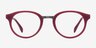 Aisu Matte Burgundy MetalEyeglass Frames from EyeBuyDirect, Front View