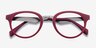 Aisu Matte Burgundy MetalEyeglass Frames from EyeBuyDirect, Closed View