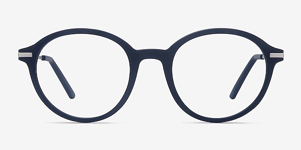 Juno Matte Navy Metal Eyeglass Frames