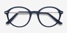 Juno Matte Navy MetalEyeglass Frames from EyeBuyDirect, Closed View