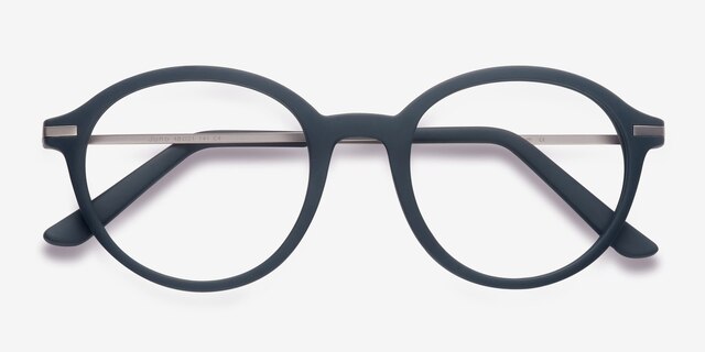 Juno Matte Green MetalEyeglass Frames from EyeBuyDirect, Closed View