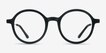 Potter Matte Black Plastic, MetalEyeglass Frames from EyeBuyDirect, Front View