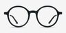 Potter Matte Black Plastic-metalEyeglass Frames from EyeBuyDirect, Front View