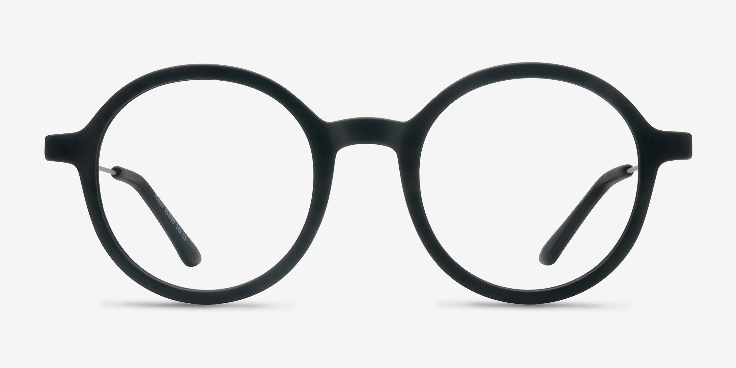 Potter Round Matte Black Full Rim Eyeglasses Eyebuydirect 6643
