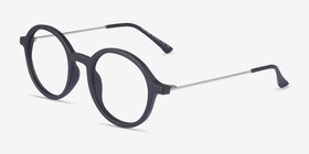 Potter Matte Black Plastic-metal Montures de lunettes de vue d'EyeBuyDirect, Vue d'Angle