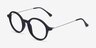 Potter Matte Black Plastic-metalEyeglass Frames from EyeBuyDirect, Angle View