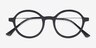 Potter Matte Black Plastic-metalEyeglass Frames from EyeBuyDirect, Closed View