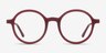 Potter Matte Burgundy MetalEyeglass Frames from EyeBuyDirect, Front View