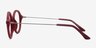 Potter Matte Burgundy MetalEyeglass Frames from EyeBuyDirect, Side View