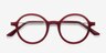 Potter Matte Burgundy MetalEyeglass Frames from EyeBuyDirect, Closed View
