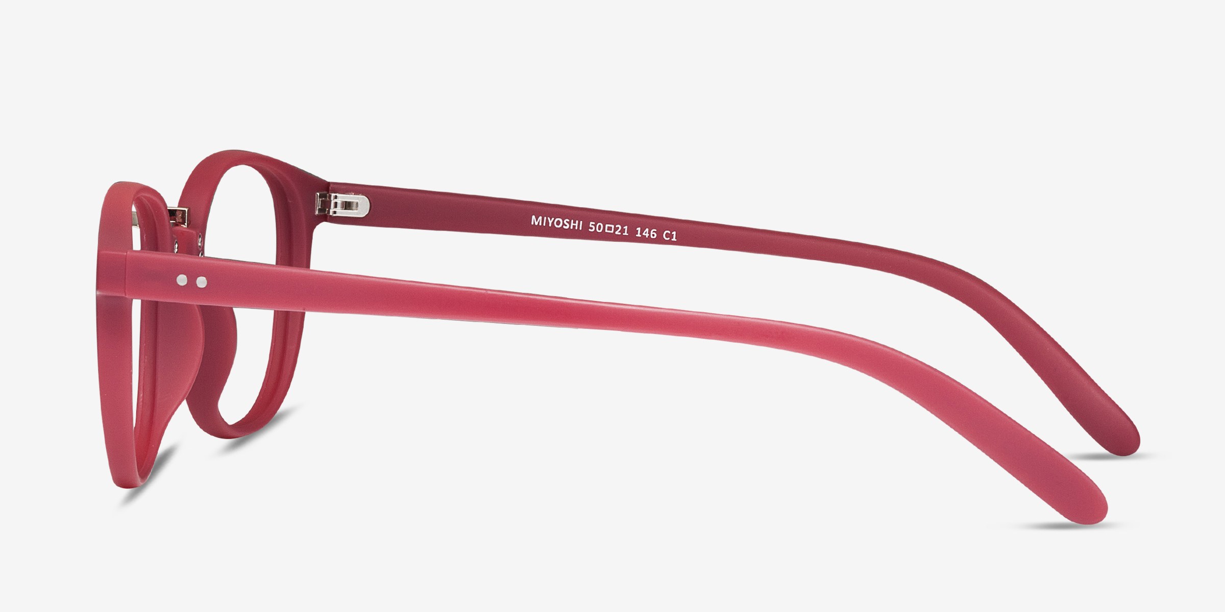 Miyoshi Square Matte Pink Glasses for Women Eyebuydirect