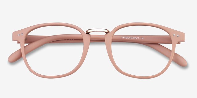 Miyoshi Sand Plastic-metalMontures de lunettes de vue d'EyeBuyDirect, Vue Rapprochée
