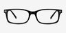 Requiem Black AcetateEyeglass Frames from EyeBuyDirect, Front View