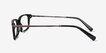 Requiem Black AcetateEyeglass Frames from EyeBuyDirect, Side View
