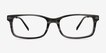 Requiem Gray Striped Acetate, MetalEyeglass Frames from EyeBuyDirect, Front View