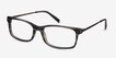 Requiem Gray Striped Acetate, MetalEyeglass Frames from EyeBuyDirect, Angle View