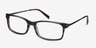 Requiem Gray Striped Acetate-metalEyeglass Frames from EyeBuyDirect, Angle View