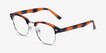 Coexist Tortoise Plastic, MetalEyeglass Frames from EyeBuyDirect, Angle View