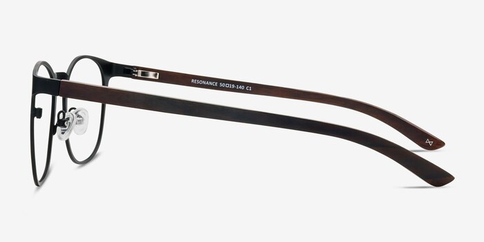 Resonance Charcoal and Walnut Wood-texture Eyeglass Frames from EyeBuyDirect