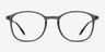 Civilization Gray MetalEyeglass Frames from EyeBuyDirect, Front View