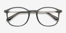Civilization Gray MetalEyeglass Frames from EyeBuyDirect, Closed View