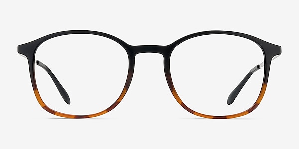 Civilization Black Brown Metal Eyeglass Frames