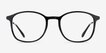 Civilization Black MetalEyeglass Frames from EyeBuyDirect, Front View