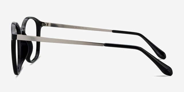 Civilization Black MetalEyeglass Frames from EyeBuyDirect, Side View