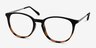 Gracious Black Tortoise MetalEyeglass Frames from EyeBuyDirect, Angle View