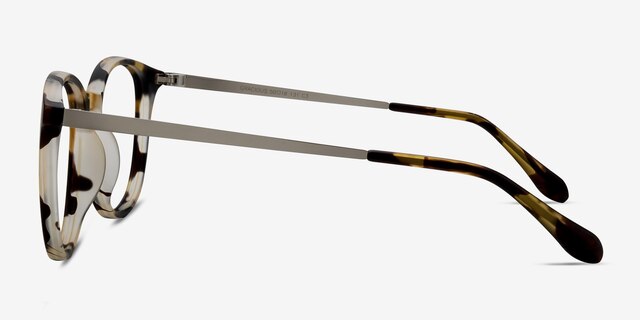 Gracious Light Tortoise MetalEyeglass Frames from EyeBuyDirect, Side View