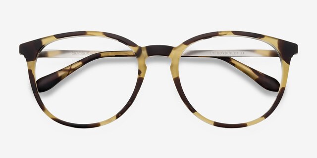 Gracious Light Tortoise MetalEyeglass Frames from EyeBuyDirect, Closed View