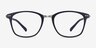 Savannah Matte Navy Plastic-metalEyeglass Frames from EyeBuyDirect, Front View