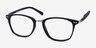 Savannah Matte Navy Plastic-metalEyeglass Frames from EyeBuyDirect, Angle View