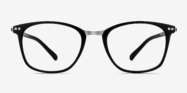 Savannah Matte Black Plastic-metal Eyeglass Frames
