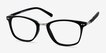 Savannah Matte Black Plastic, MetalEyeglass Frames from EyeBuyDirect, Angle View