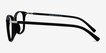 Savannah Matte Black Plastic, MetalEyeglass Frames from EyeBuyDirect, Side View