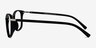 Savannah Matte Black Plastic-metalEyeglass Frames from EyeBuyDirect, Side View