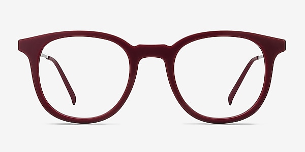 Chance Matte Scarlet Metal Eyeglass Frames